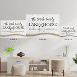 Family Lake House Sign Poster