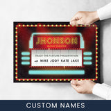 Family Movie Theatre Marquee Poster