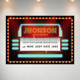 Family Movie Theatre Marquee Poster