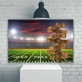 Football Field Color Multi-Names Premium Canvas