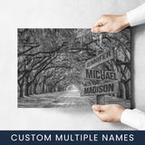 Savannah Road Multi-Names Poster