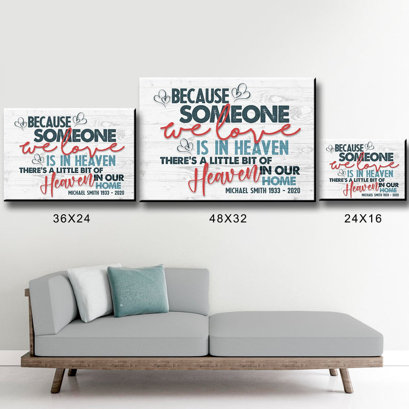 Heaven in Our Home Premium Canvas