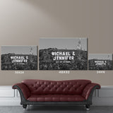 Hollywood Sign Names Premium Canvas