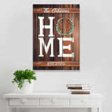 Home Family Name Premium Canvas