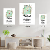 Home Sweet Home Names Photo Poster