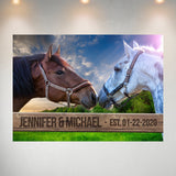 Horse Fence Names Poster