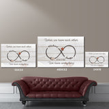 Infinity Anniversary Names Premium Canvas