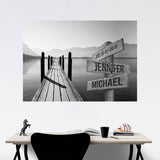 Lake Dock Names Poster