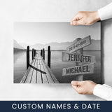 Lake Dock Names Poster