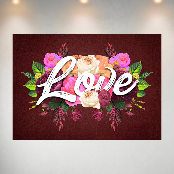 Love Flowers Poster