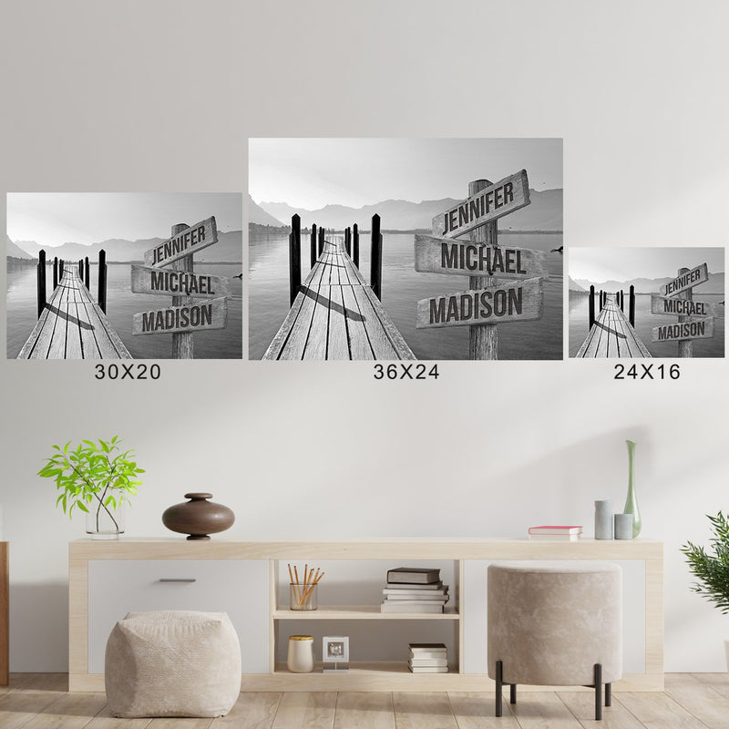 Lake Dock Multi-Names Poster