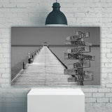 Lake Dock Multi-Names Premium Canvas 3