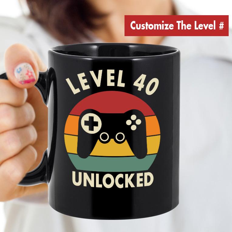 Retro Level Unlocked Mug