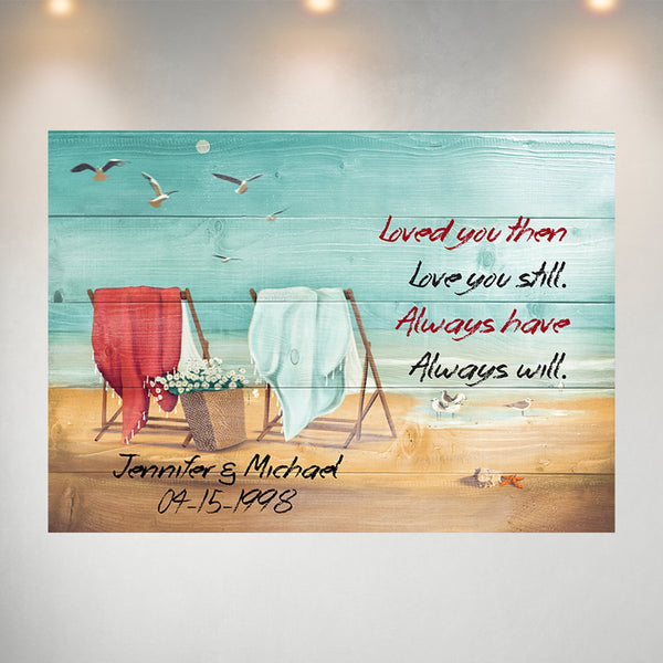 Loved You Then Love You Still Color Names Poster