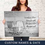 Loved You Then Love You Still Names Premium Canvas