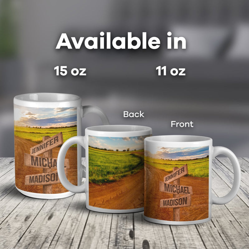 Dirt Road Multi-Names Mug