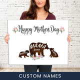 Mama Bear Names Premium Canvas