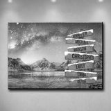 Milky Way Multi-Names Premium Canvas