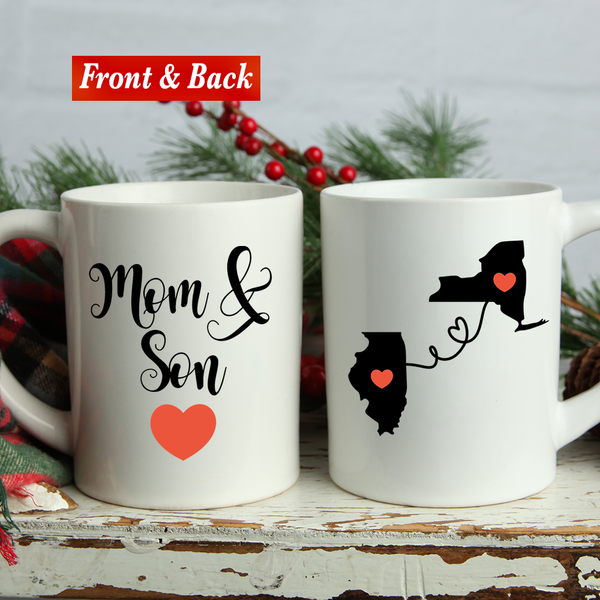 Mom & Son State Mug