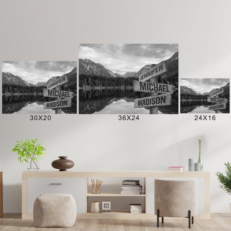 Mountain Lake Multi-Names Poster