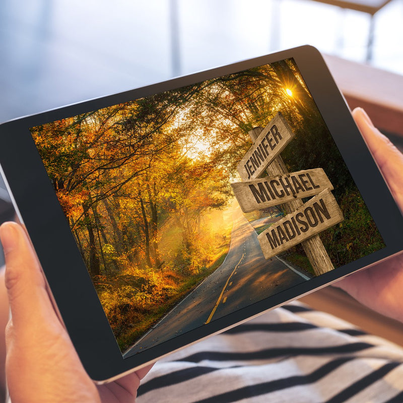 Autumn Road Color Multi-Names High Resolution Download