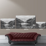 Mountain Range Art Multi-Names Premium Canvas