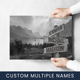 Mountain Range Multi-Names Poster