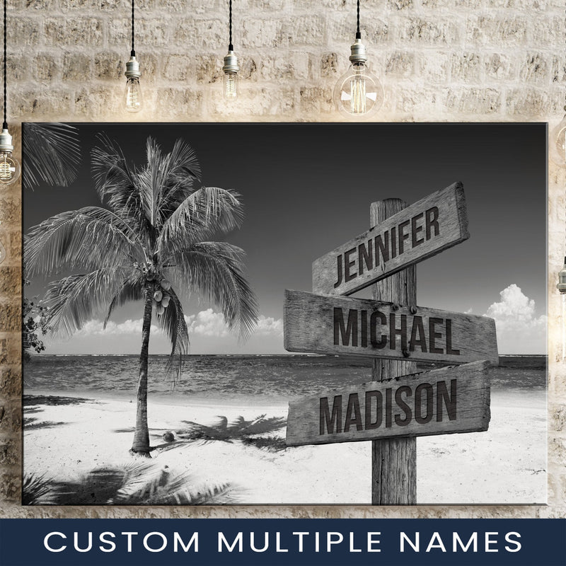 Ocean Breeze Multi-Names Premium Canvas