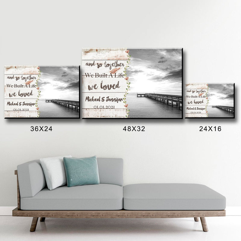 Ocean Dock Love You Premium Canvas 2