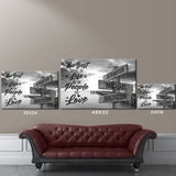 Ocean Dock with Saying 3 Multi-Names Premium Canvas