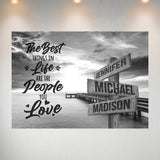 Ocean Dock with Saying 3 Multi-Names Poster