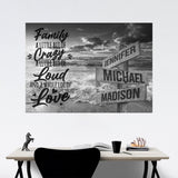 Ocean Sunset with Saying 2 Multi-Names Poster