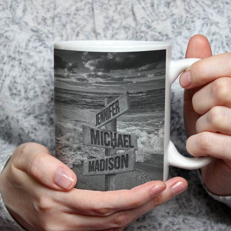 Ocean Sunset Multi-Names Mug