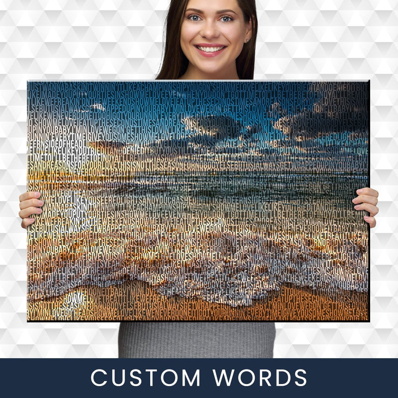 Ocean Sunset Thousand Words Premium Canvas