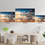 Ocean Sunset Color Multi-Names Poster