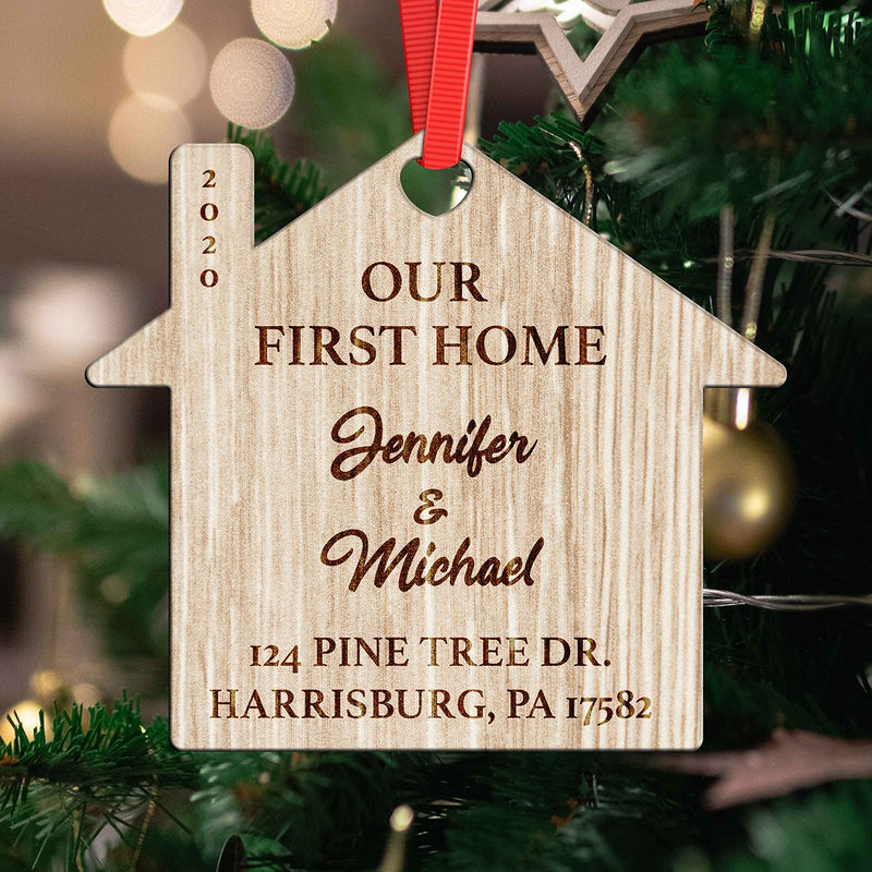 Our First Home Wooden Ornament