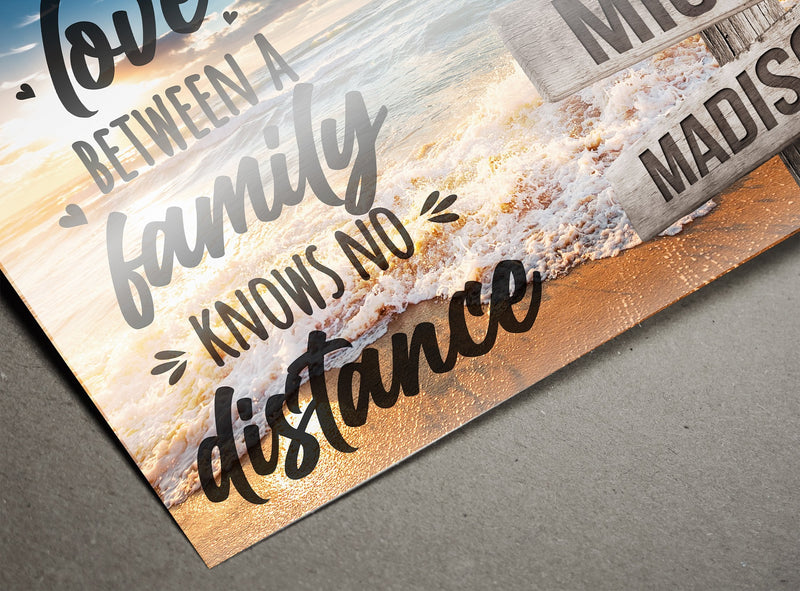 Ocean Sunset Color with Saying 5 Multi-Names Poster