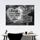 Autumn Road Heart Saying 2 Multi-Names Poster