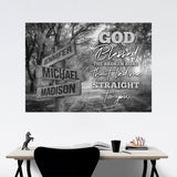 Autumn Road 2 - God Blessed Multi-Names Poster