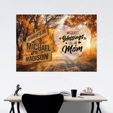 Autumn Road 2 Color - Call Me Mom Multi-Names Poster