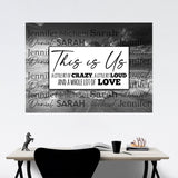 Ocean Sunset This is Us Multi-Names Poster