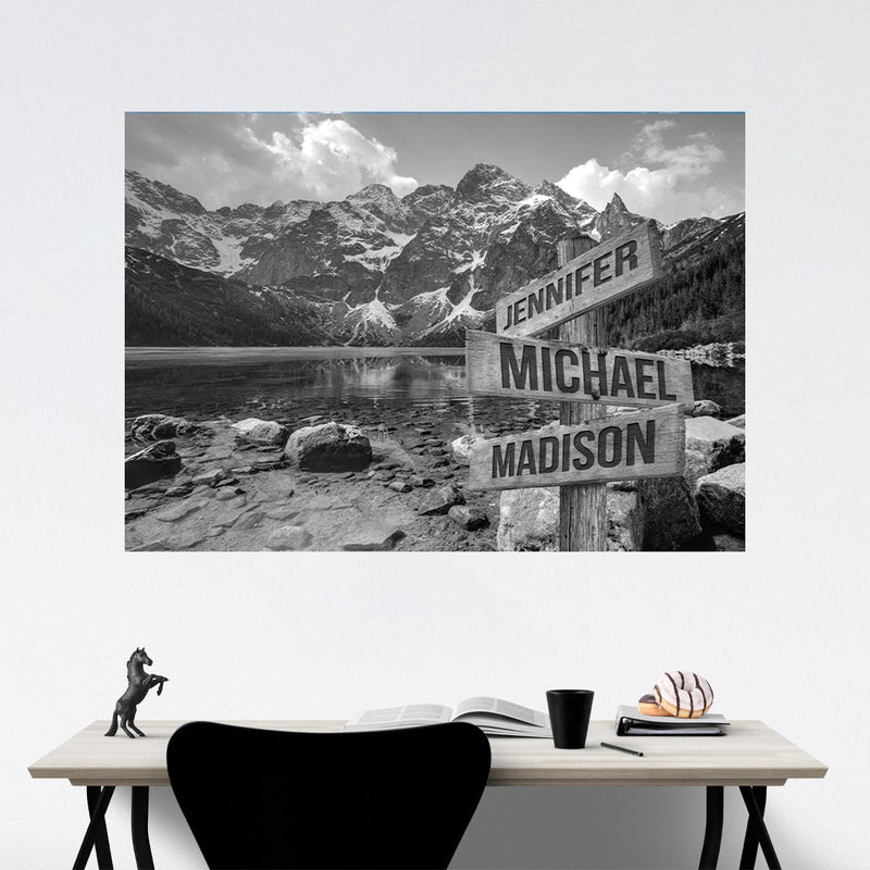 Mountains Multi-Names Poster