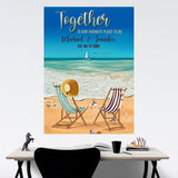 Together Beach Color Names Poster