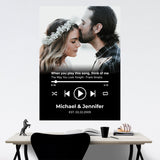 Custom Song Names Poster Black