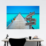 Lake Dock Color 3 Multi-Names Poster