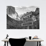 Yosemite Multi-Names Poster