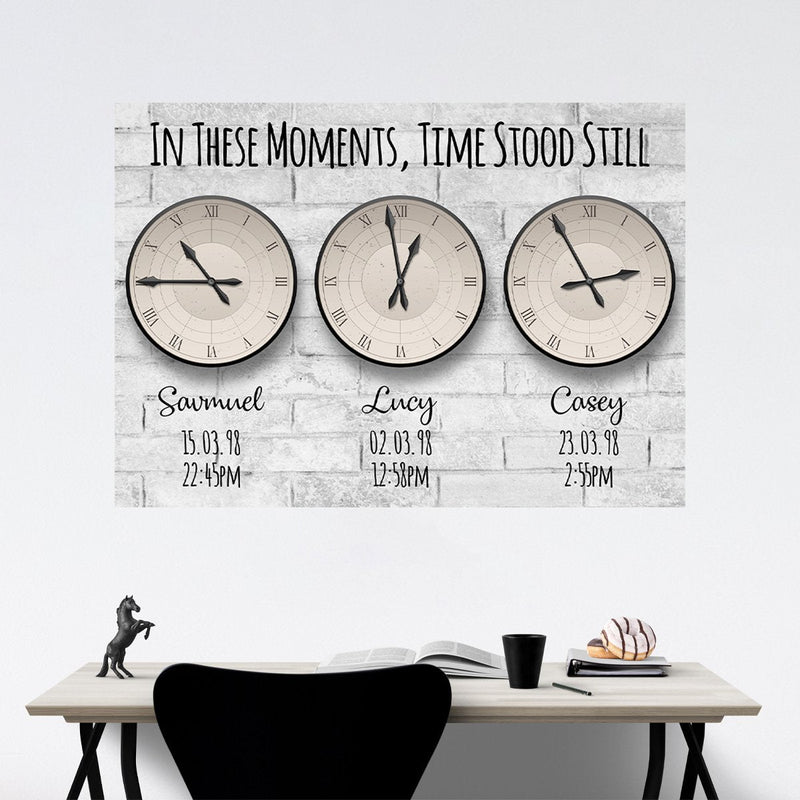 Time Stood Still Names Poster