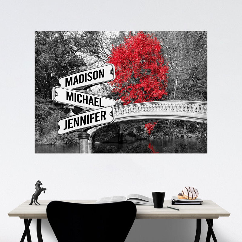 Central Park Multi-Names Poster