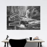 Waterfall Multi-Names Poster