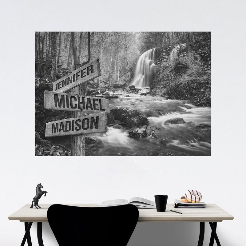 Waterfall Multi-Names Poster